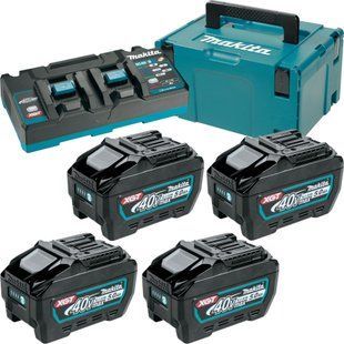 Набор аккумуляторов BL4050F (4 шт) и зарядное устройство для продукции Makita XGT (191U42-2) 191U42-2 фото
