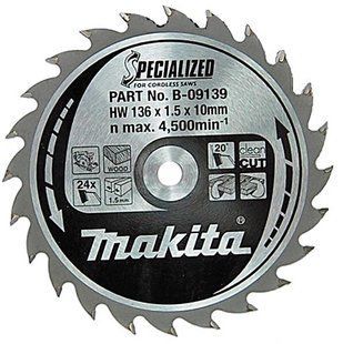 Диск пильный по дереву 136х10 мм 24T Makita B-09139 B-09139 фото