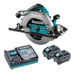 Пила дисковая ручная аккумуляторная Makita HS011GT201 (270 мм, 3500 мин-1, 101 мм, BL, AWS, XGT) HS011GT201 фото