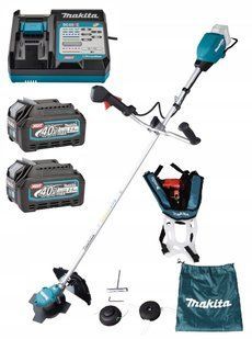 Мотокоса аккумуляторная Makita UR002G BEO2 (350 мм, 3500-6500 мин-1, 2.4 мм, 550 Вт, BL, XGT 40В, комплект) UR002G_BEO2 фото