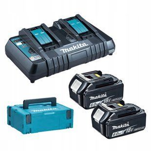 Набор аккумуляторов BL1860B (2 шт) и зарядное устройство для продукции Makita LXT (198077-8) 198077-8 фото
