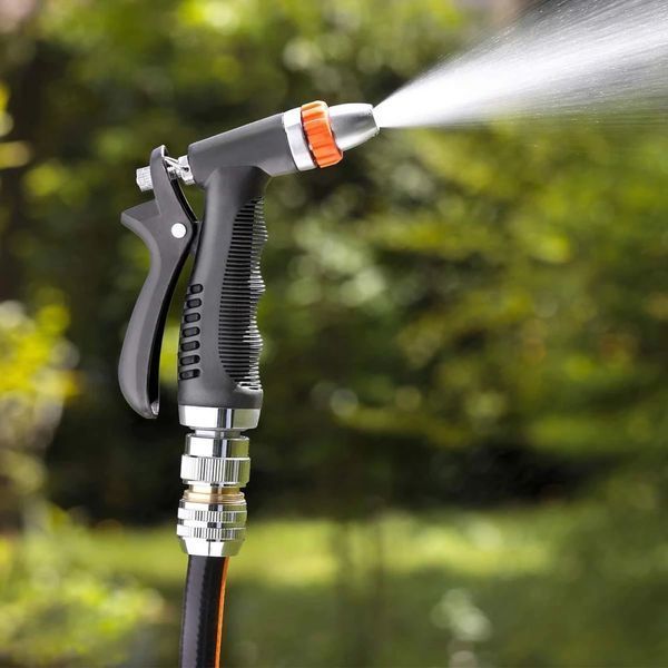 Коннектор для поливочного шланга 1/2"-5/8" с системой "Aquastop" Claber Metal-Jet 9611 82952 фото
