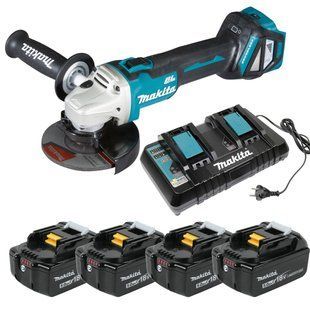 Шлифмашина угловая аккумуляторная Makita DGA511 BEO4 (125 мм, 3000-8500 об/мин, BL, LXT) DGA511_BEO4 фото