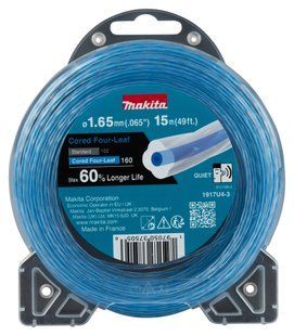 Жилка косильная 1.65 мм "четырехлистник" Makita PROFI 1917U4-3 (15 м) 1917U4-3 фото