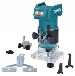 Фрезер акумуляторний Makita DRT52Z (6 мм, 30000 об/хв, BL, LXT 18 В, без акумулятора та зарядного пристрою) DRT52Z фото