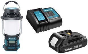 Радиоприемник с фонарем аккумуляторный Makita DMR057 BEO2 (LXT, Bluetooth, USB, FM, 3 Вт, 310 Лм) DMR057BEO1 фото