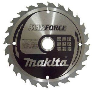 Диск пильный по дереву 160х20 мм 24T Makita Makforce B-08296 B-08296 фото