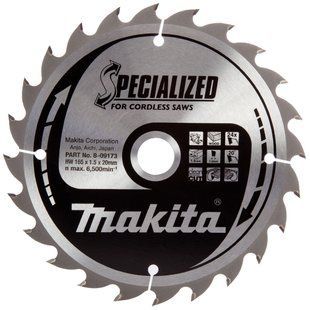 Диск пильный по дереву 165х20 мм 24T Makita B-09173 B-09173 фото