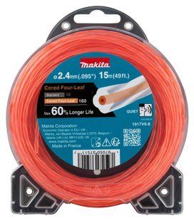 Жилка косильная 2.4 мм "четырехлистник" Makita PROFI 1917V0-8 (15 м) 1917V0-8 фото