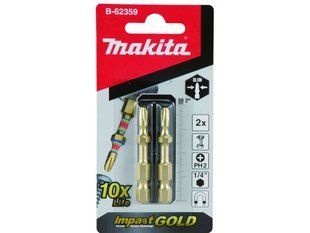 Біта торсіонна PH2 50 мм Makita Impact Gold Super Slim B-62359 (2 шт) B-62359 фото