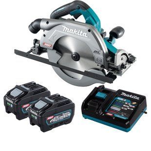 Пила дисковая ручная аккумуляторная Makita HS009GT201 (235 мм, 4000 мин-1, 85 мм, BL, AWS, XGT) HS009GT201 фото