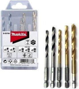 Набір свердл Makita D-20769 (5 шт) D-20769 фото