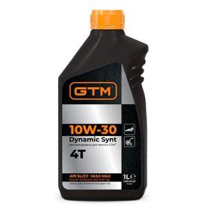 Мастило для 4-х тактного двигуна 1.0 л GTM Dynamic Synt 10W-30 83403 фото