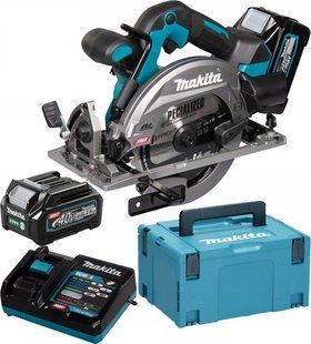 Пила дисковая ручная аккумуляторная Makita HS012GD201 (165 мм, 5200 мин-1, 57 мм, BL, AWS, XGT) HS012GD201 фото
