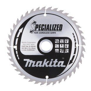 Диск пильный по дереву 165х20 мм 40T Makita B-09248 B-09248 фото