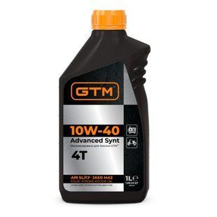 Мастило для 4-х тактного двигуна 1.0 л GTM Advanced Synt 10W-40 83404 фото