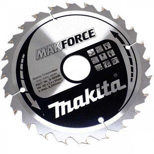 Диск пильный по дереву 165х30 мм 24T Makita Makforce B-08305 B-08305 фото