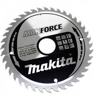 Диск пильный по дереву 165х30 мм 40T Makita Makforce B-08436 B-08436 фото