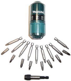 Набор бит и механический битодержатель Makita B-28896 B-28896 фото