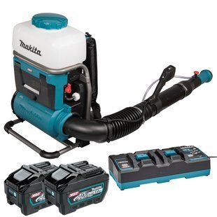 Опрыскиватель ранцевый аккумуляторный Makita PM001GT202 (15 л, 180-1400 мл/хв, 64 м/с, 14.3 м&sup3;/хв, BL, XGT) PM001GT202 фото