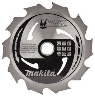 Диск пиляльний по дереву 165х20 мм 10T Makita M-Force B-07886 B-07886 фото