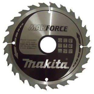 Диск пильный по дереву 170х30 мм 24T Makita Makforce B-08311 B-08311 фото