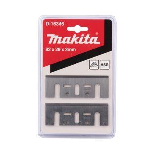 Ножі стругальні 82 мм для рубанка Makita 1100, 1902, N1923H, KP0800, KP0810, BKP180 DKP180 (D-16346) D-16346 фото