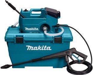 Мойка высокого давления аккумуляторная Makita DHW080ZK (80 бар, 380 л/час, 800 Вт, BL, LXT, без аккумуляторов и зарядного устройства) DHW080ZK фото