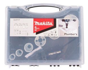 Набір свердл корончастих біметалевих для сантехніка Makita D-47117 D-47117 фото
