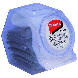 Біта двостороння PH2 65 мм Makita D-31669 (100 шт) D-31669 фото