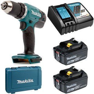 Шуруповерт аккумуляторный Makita DDF453RFE (42 Нм, 1.5-13 мм, LXT) DDF453RFE фото