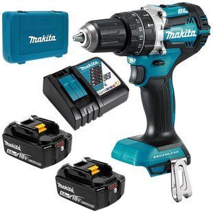 Шуруповерт-дрель аккумуляторный Makita DHP484RTE (54 Нм, 1.5-13 мм, BL, LXT) DHP484RTE фото