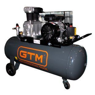 Компресор виского тиску ремінний GTM KCH2070B-100L (100 л, 300 л/хв, 2.2 кВт, 220-240 В) 27156 фото