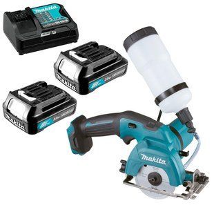 Пила дискова акумуляторна для кераміки та скла Makita CC301DSAE (85 мм, 1600 хв-1, 25.5 мм, CXT, мокрий різ) CC301DSAE фото