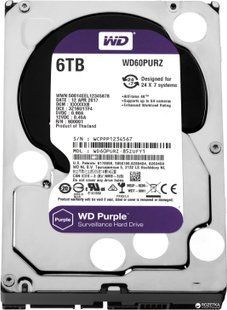 Жорсткий диск 6 ТБ Western Digital WD60PURX-64WY0Y1 UNIARCH (6000 ГБ) 106030056 фото