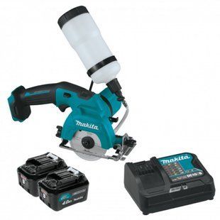 Пила дискова акумуляторна для кераміки та скла Makita CC301DSME (85 мм, 1600 хв-1, 25.5 мм, CXT, мокрий різ) CC301DSME фото