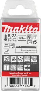 Набор полотен HCS для лобзика по металлу Makita B-07749 (100 шт) B-07749 фото
