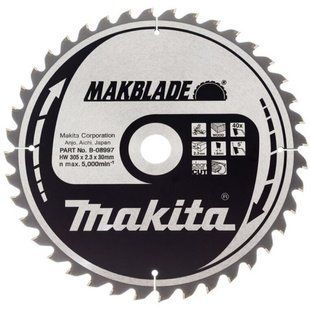 Диск пильный по дереву 305х30 мм 40T Makita Makblade B-08997 B-08997 фото
