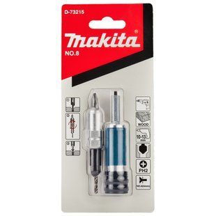 Бітотримач зі свердлом 2-в-1 Makita Quad Driver D-73215 D-73215 фото