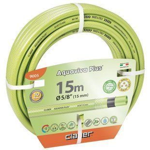 Шланг садовый для полива Claber Aquaviva Plus 9005 (15 м, 5/8", 5 слоев) 81870 фото