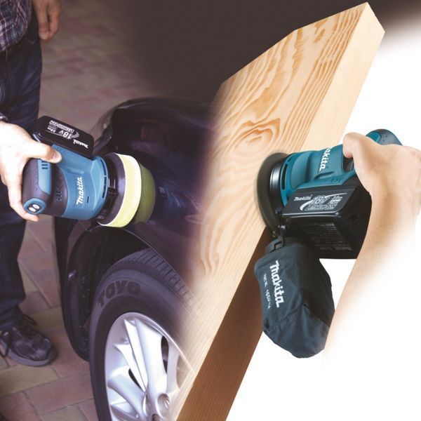Шліфмашина ексцентрикова акумуляторна Makita DBO180Z (125 мм, 7000-1100 хв-1, LXT, без акумуляторів та зарядного пристрою) DBO180Z фото