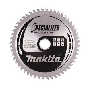 Диск пильный для алюминия 150х20 мм 52T Makita Specialized for aluminum cutting B-47101 B-47101 фото