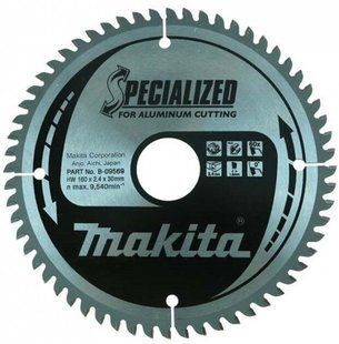 Диск пильный для алюминия 160х30 мм 60T Makita Specialized for aluminum cutting B-09569 B-09569 фото