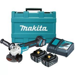 Шлифмашина угловая аккумуляторная Makita DGA511RTE (125 мм, 3000-8500 об/мин, BL, LXT) DGA511RTE фото