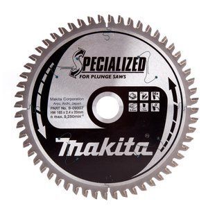 Диск пильный для алюминия 165х20 мм 56T Makita Specialized for aluminum cutting B-09307 B-09307 фото