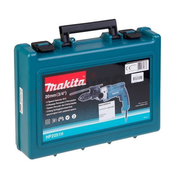 Дрель с ударом двухскоростная Makita HP2051H (720 Вт, 1.5-13 мм, 0-2900&nbsp;мин-1) HP2051H фото