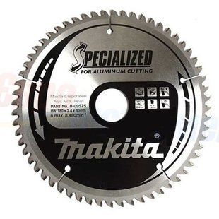 Диск пильный для алюминия 180х30/20/15.88 мм 60T Makita Specialized for aluminum cutting B-09575 B-09575 фото