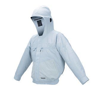 Куртка з капюшоном акумуляторна з вентиляцією Makita DFJ211Z3XL (LXT, CXT, без акумуляторів та зарядного пристрою) DFJ211Z3XL фото