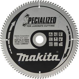 Диск пиляльний для ламінату 305х30 мм 96T Makita B-29505 B-29505 фото