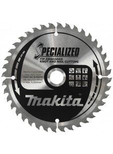 Диск пиляльний по дереву 165х20 мм 40T Makita Makblade Plus qulet cutting B-09472 B-09472 фото